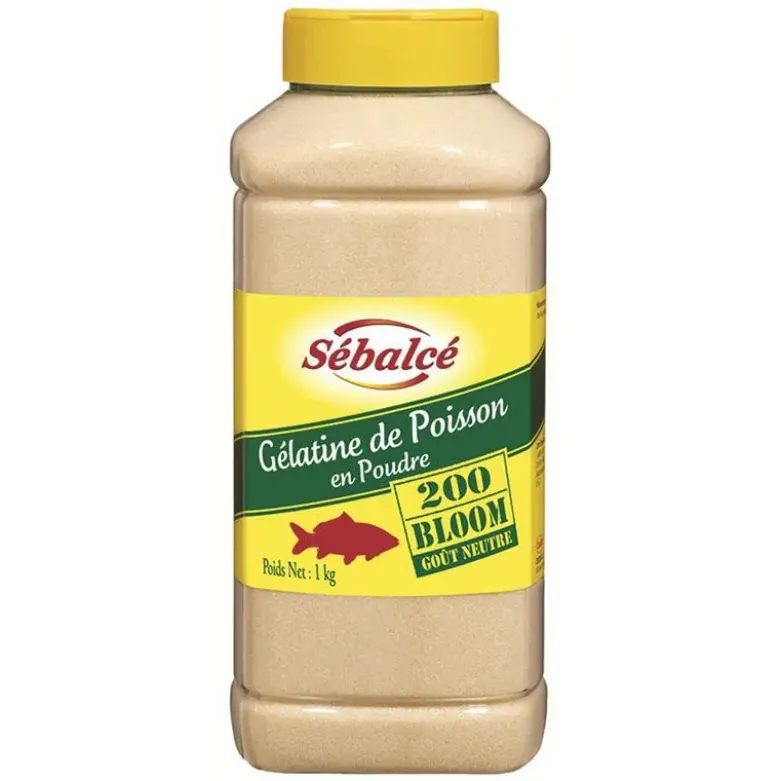 Gélatine poisson en poudre 200 Bloom 1kg Sébalcé