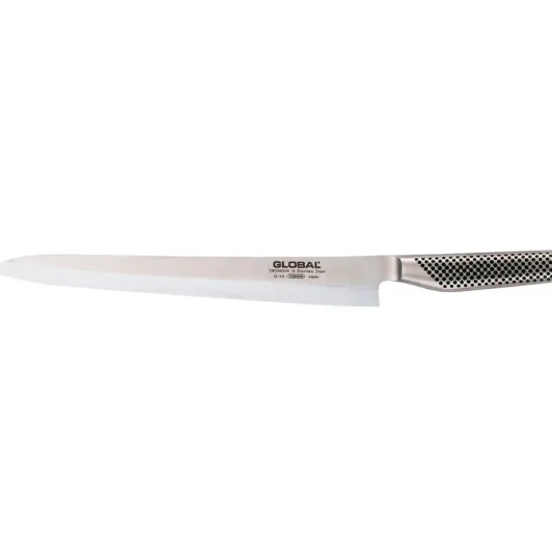 Global série G couteau poisson yanagi sashimi G14 inox 30 cm