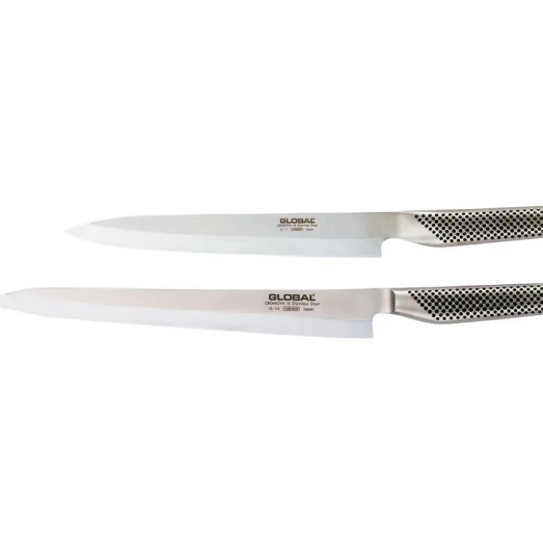 Global série G couteau poisson yanagi sashimi G14 inox 30 cm