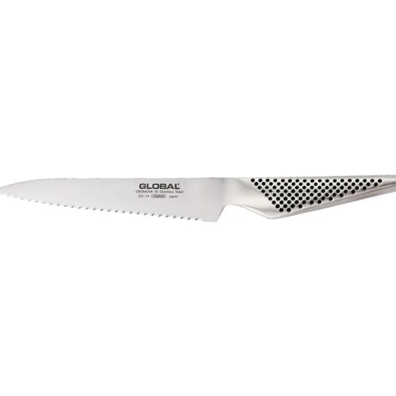 Global série GS couteau lame crantée GS14 15 cm