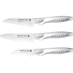 Global série Saï couteau d'office lame courbe SAI-S04R 6.5 cm