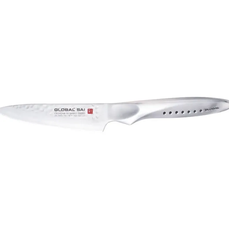 Global série Saï couteau d'office SAI-S02R 10 cm