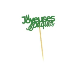 Inscription "Joyeuses Pâques" sur pique (x10)
