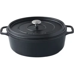 Invicta mijoteuse ovale noire 27 x 20 cm