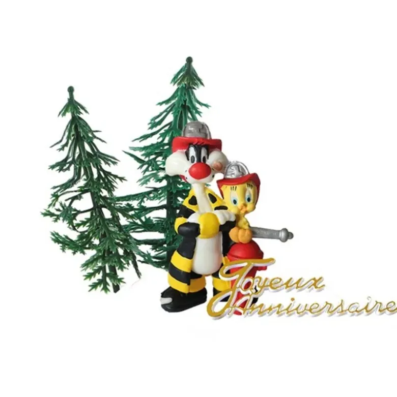 Kit anniversaire Titi et Grosminet pompiers