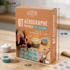 Kit aérographe portable avec compresseur