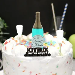 Kit décor Gâteau Bouteille de champagne