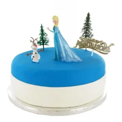 Kit décor gâteau Elsa et Olaf