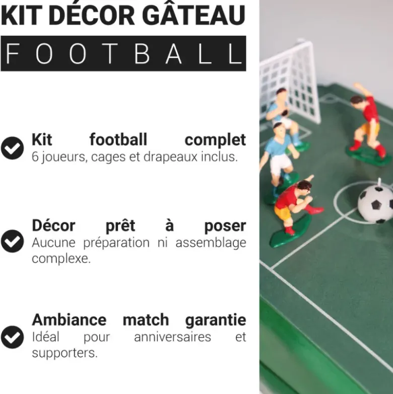 Kit décor gâteau football
