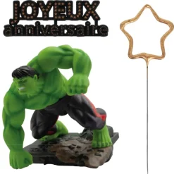 Kit décor gâteau Hulk