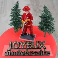 Kit décor gâteau pompier