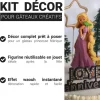 Kit décor gâteau Princesse aux longs cheveux