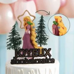 Kit décor gâteau Princesse aux longs cheveux