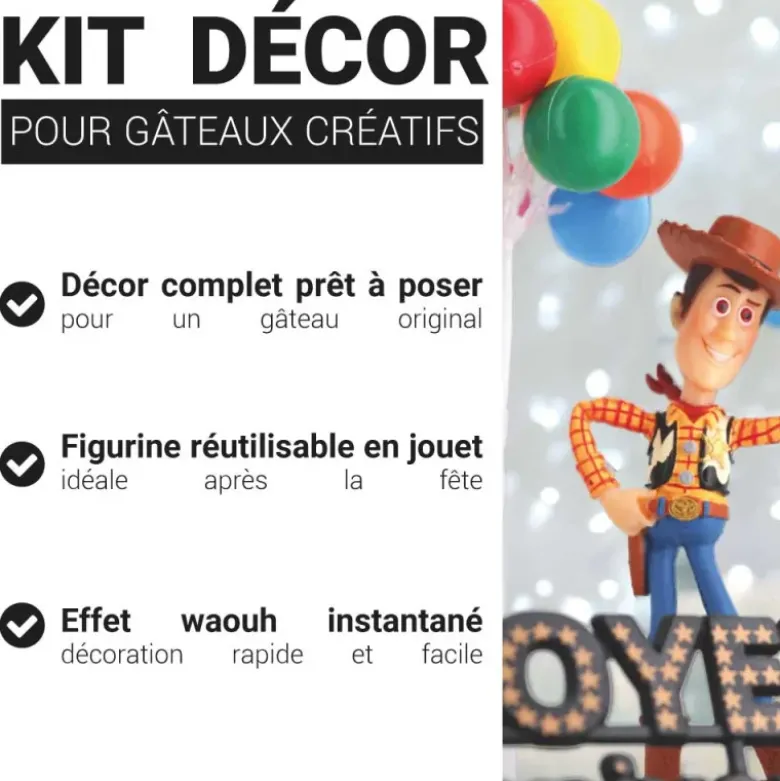 Kit décor gâteau Woody