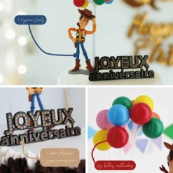 Kit décor gâteau Woody