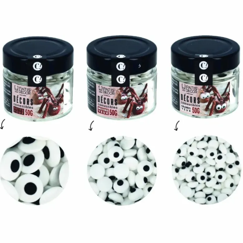 Kit de décors comestibles "yeux"