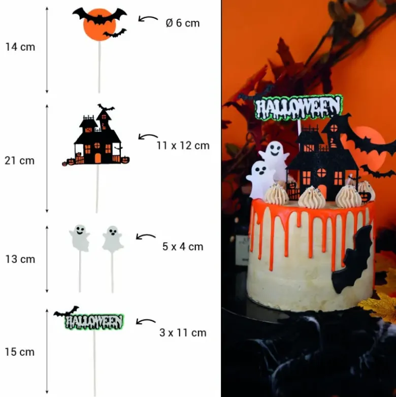 Kit de décors à gâteaux Halloween