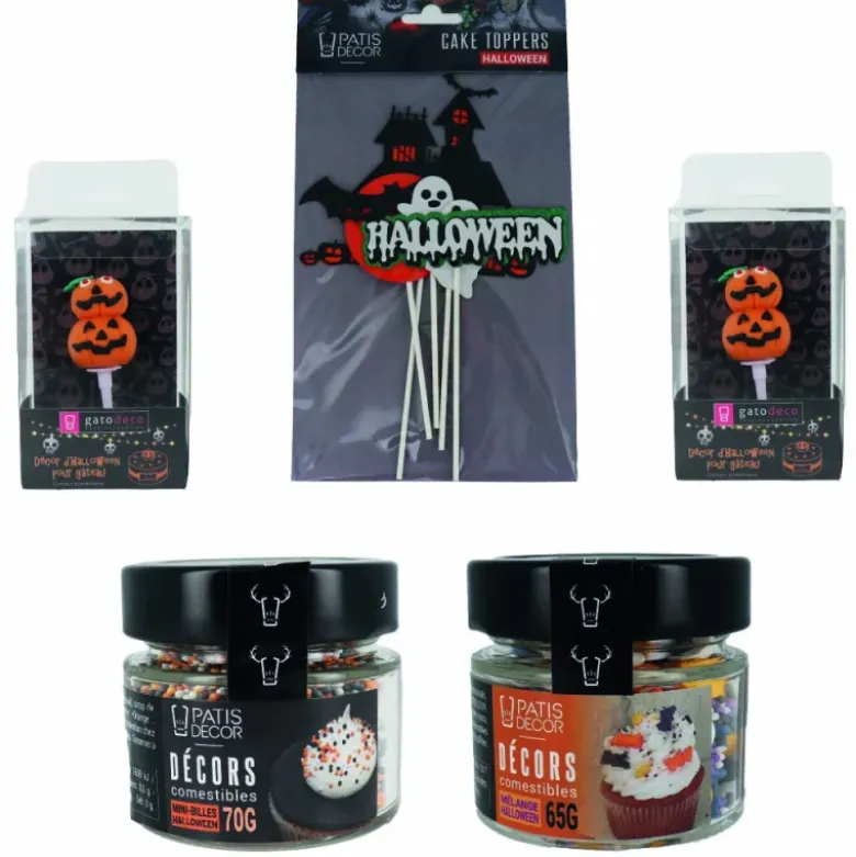 Kit de décors à gâteaux Halloween