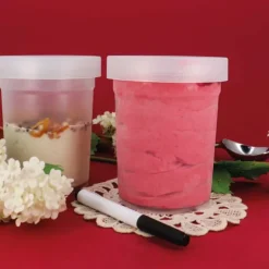 Kit de 2 pots à glace 700mL et un feutre