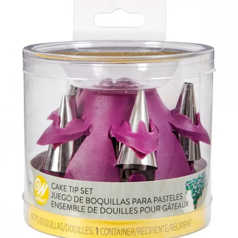 Kit de six douilles à décor pour gâteaux Wilton