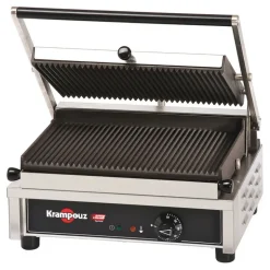 Krampouz grill fonte rainurée amovible simple 2,6 KW