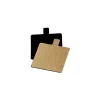 Languette carré carton Or / Noir 7 cm (x 200)
