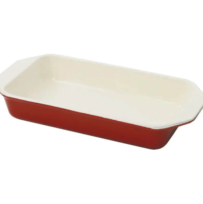 Le Chasseur plat à rôtir rouge 34 x 18 cm