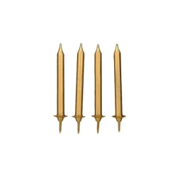 Lot de 12 bougies pailletées