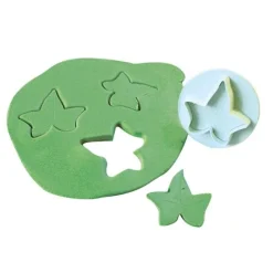 Lot de 3 découpoirs éjecteurs feuilles de lierre