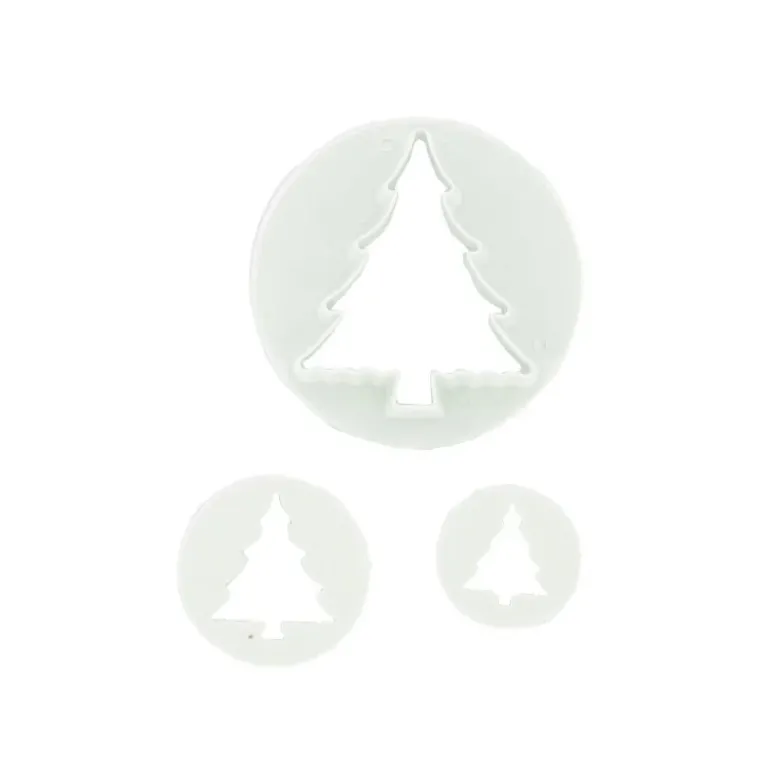 Lot de 3 découpoirs sapins