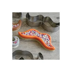 Lot de 3 emporte-pièces moustaches en inox