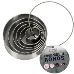 Lot de 6 emporte-pièces "Ronds"