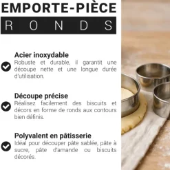 Lot de 6 emporte-pièces