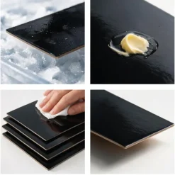 Lot de 5 semelles à bûche dorées