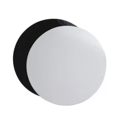 Lot de 5 supports cartonnés à gâteaux ronds blanc et noir