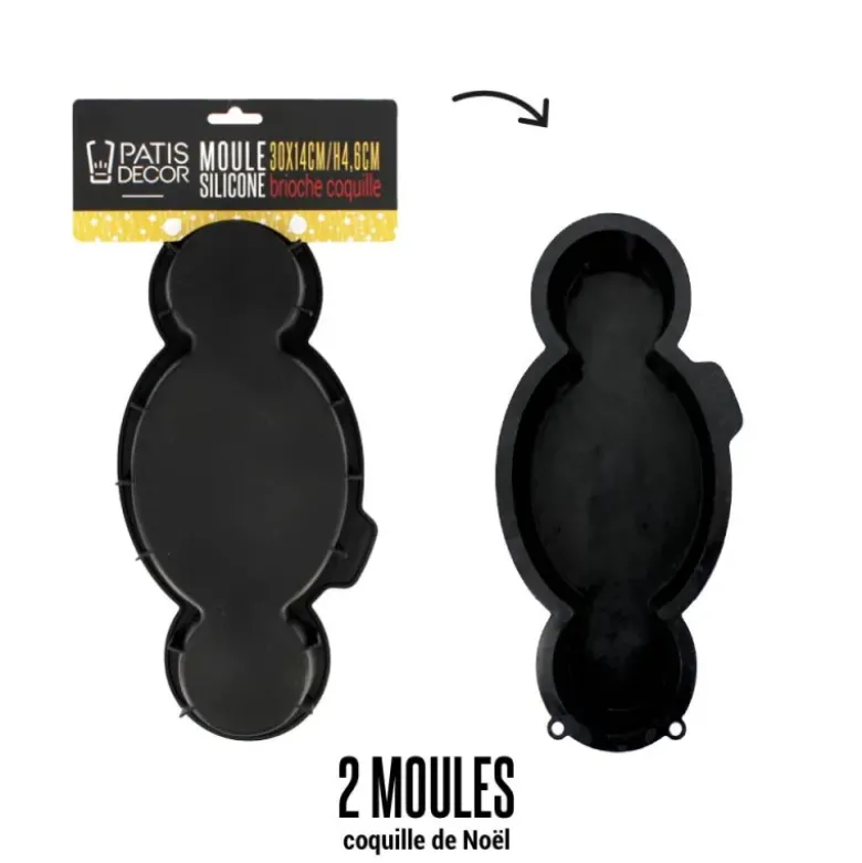 Lot moules pour coquilles de Noël