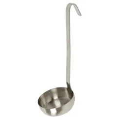 louche inox à fond plat pour pizza 10 cm