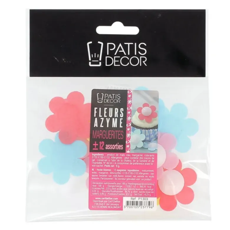 Marguerites assorties en azyme x12