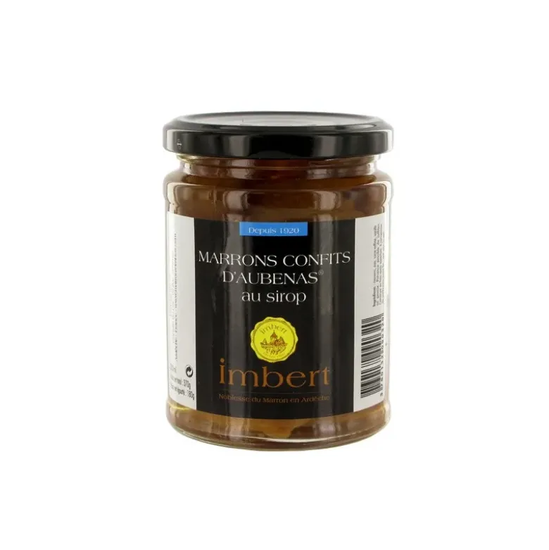 Marrons confits d'Aubenas au sirop Imbert 370 g