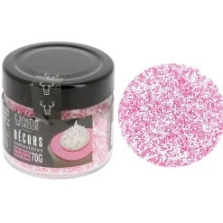 Mini billes roses et blanches