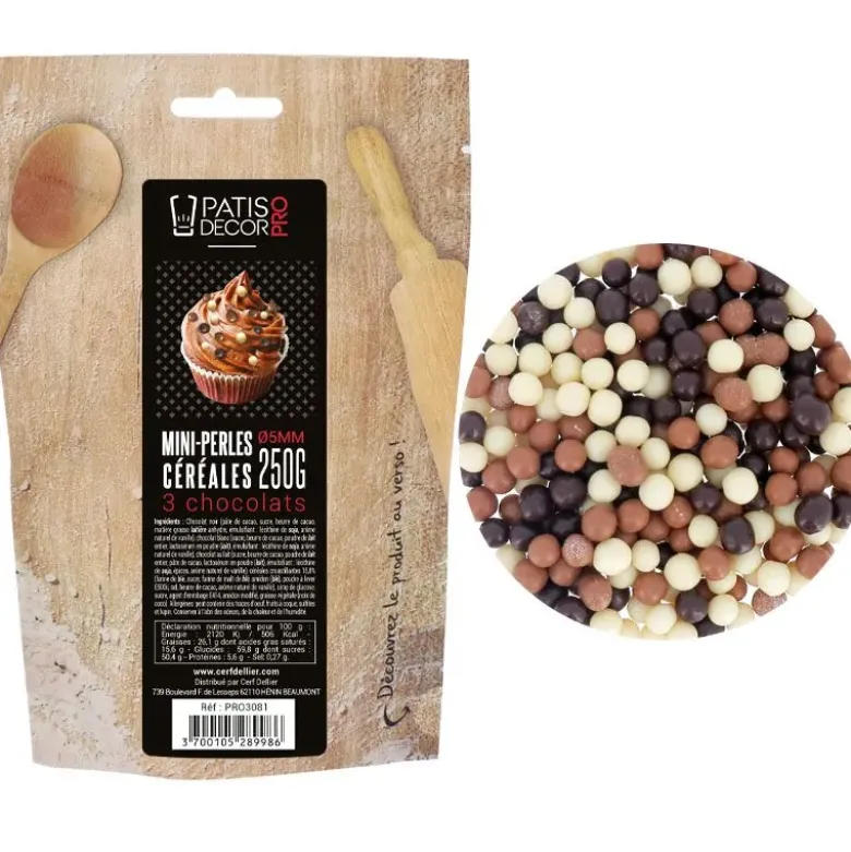 Mini perles de céréales 3 chocolat 250 g