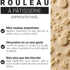 Mini rouleau empreintes Noël