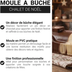 Moule à bûche PVC