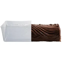 Moule à bûche PVC décor "bûche traditionnelle"