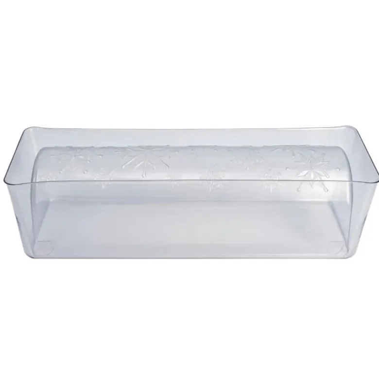 Moule à bûche PVC "Flocons"