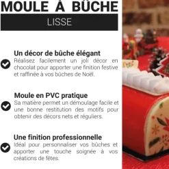 Moule à bûche ronde PVC