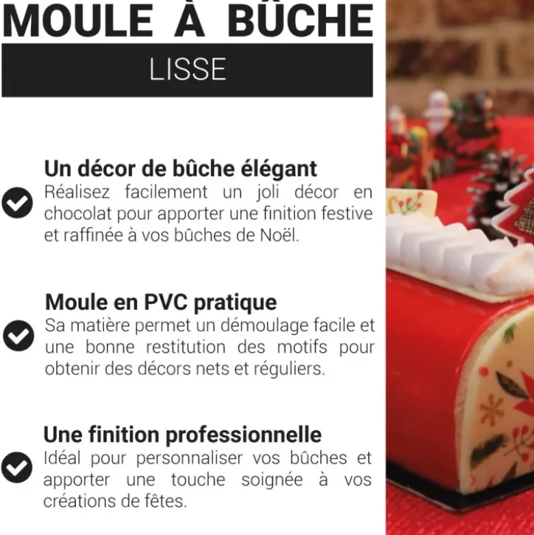 Moule à bûche ronde PVC