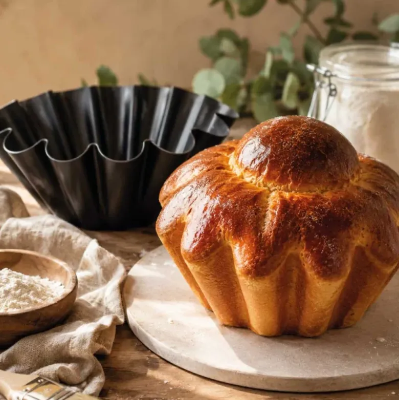 Moule à brioche en acier antiadhérent sans PFAS Ø20cm