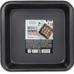 Moule à brownie en acier antiadhérent sans PFAS 19,5x19cm
