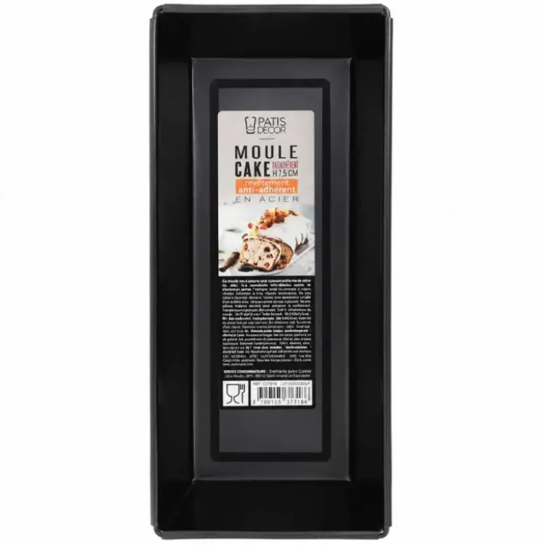 Moule à cake en acier antiadhérent sans PFAS 25x10,5cm